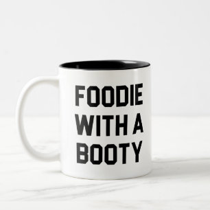 Foodie med en booty Två-Tonad mugg