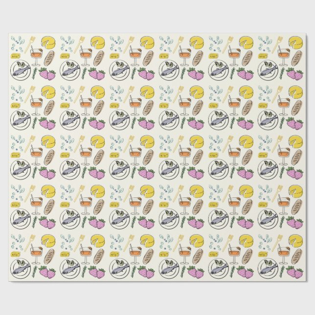 Foodie Minimalist Presentpapper (Platt)