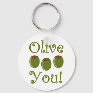 Foodie oliv dig nyckelring
