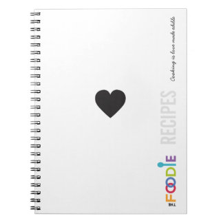 Foodie RECEPTanteckningsbok Anteckningsbok