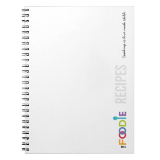 Foodie RECEPTanteckningsbok Anteckningsbok Med Spiral