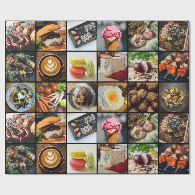 Foodie som slår in papper presentpapper (Platt)