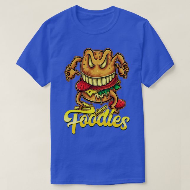 Foodies Burger Cheese Burger T Shirt (Design framsida)