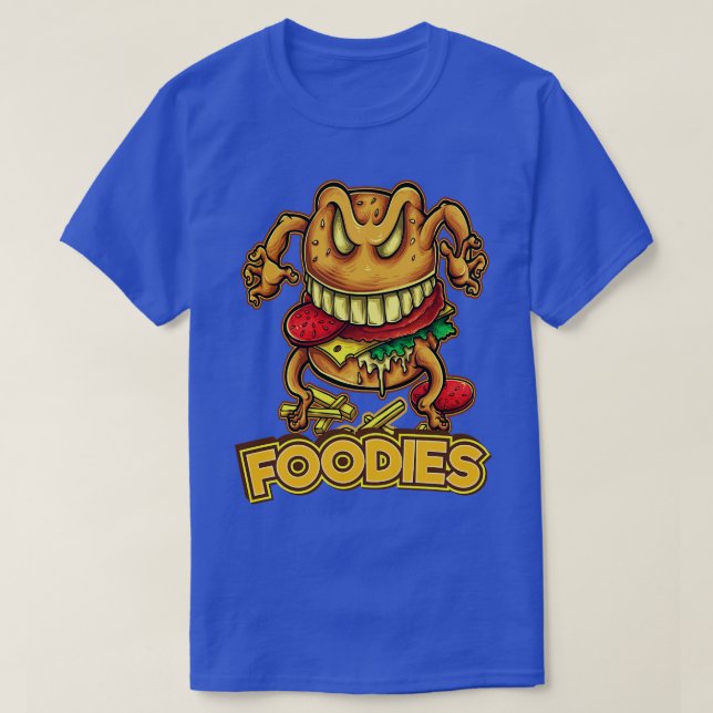 Foodies Burger Hamburger Cheese Burger T Shirt (Design framsida)