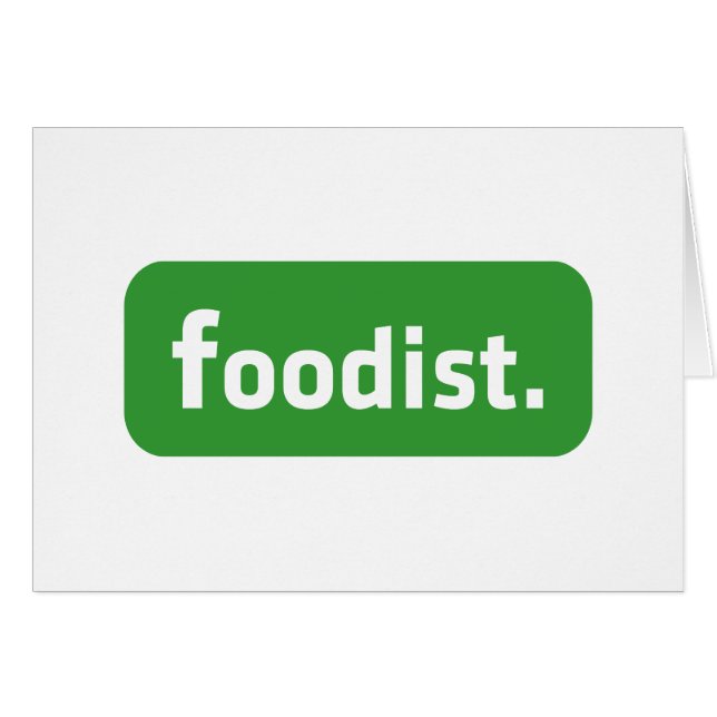 Foodist. Kort för hälsning (Framsidan Horizontal)