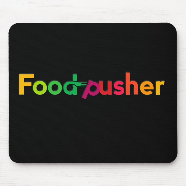 FoodPusher mousepad Musmatta (Framsidan)