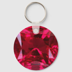 Fool av Sharles, Öga Faux Ruby Nyckelring