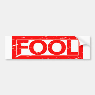Fool Frimärke Bildekal