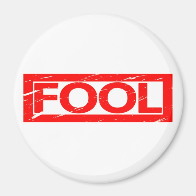 Fool Frimärke Magnet (Framsidan)