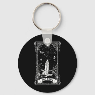 Fool Ghost Cottagecore Tarot Card Major Arcana Nyckelring