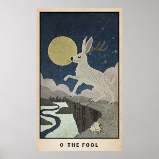 Fool Major Arcana Poster med Jackalope