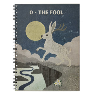 Fool Major Arcana Poster med Jackalope Anteckningsbok