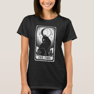 Fool Måne Cat Tarot Card Pagan Goblincore Goth Occ T Shirt