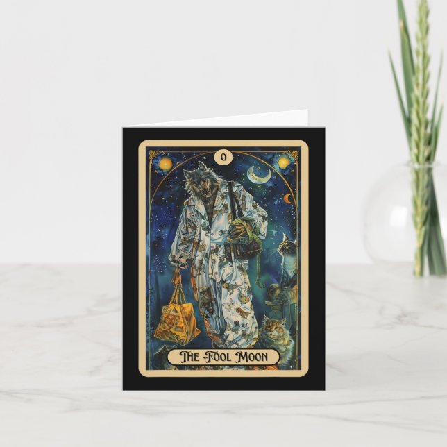 Fool Måne varulv (Fool) Halloween Tarot Kort (Framsida)