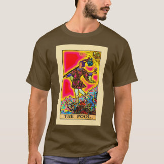 Fool Psychedelic Tarot in Rainbow T Shirt
