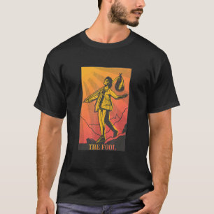 Fool Tarot Card Astrology oktulerar Hobo med Tunna T Shirt