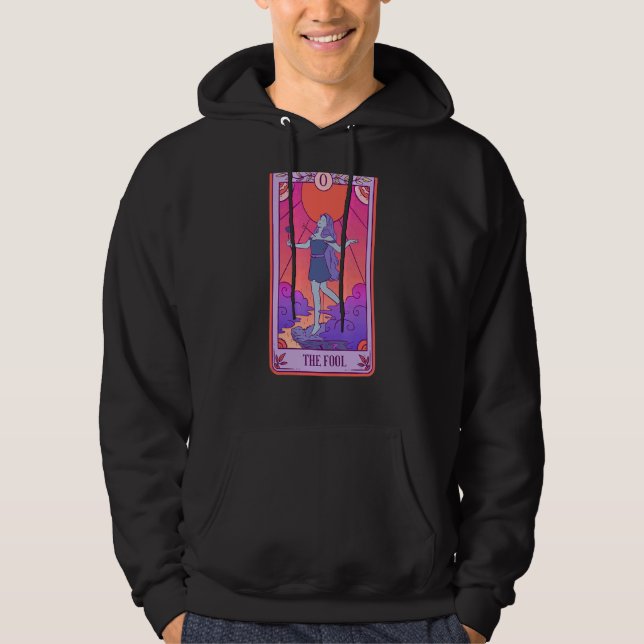 Fool Tarot Card Halloween Costume Hoodie (Framsida)