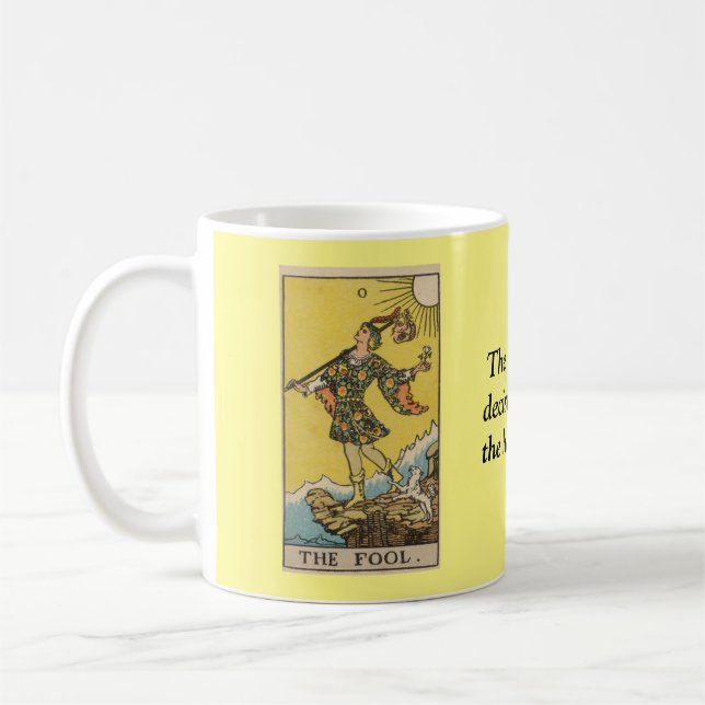 Fool Tarot Card-kaffe Mugg (Vänster)