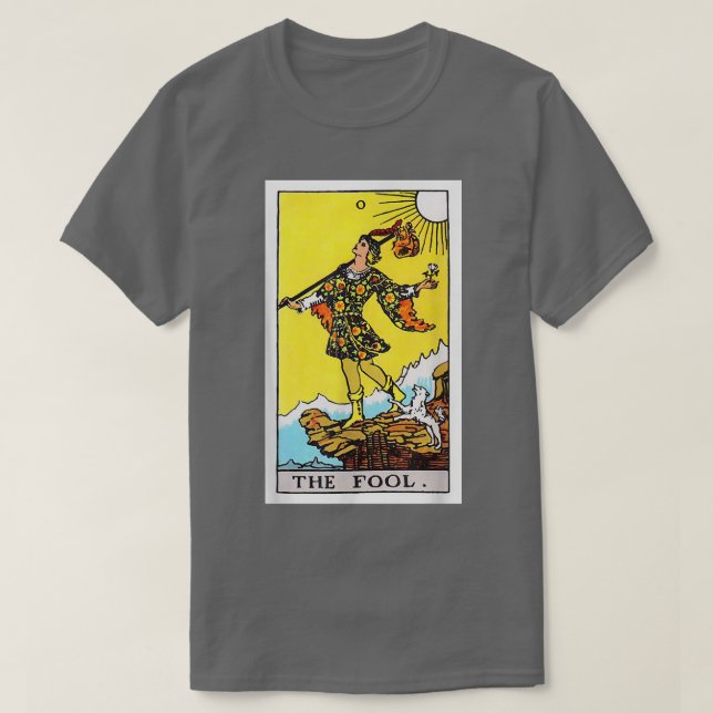 Fool Tarot Oracle Mode Card Deck Streetwea T Shirt (Design framsida)