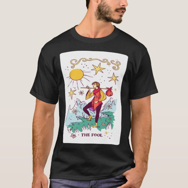 Fool Tarot T Shirt (Framsida)