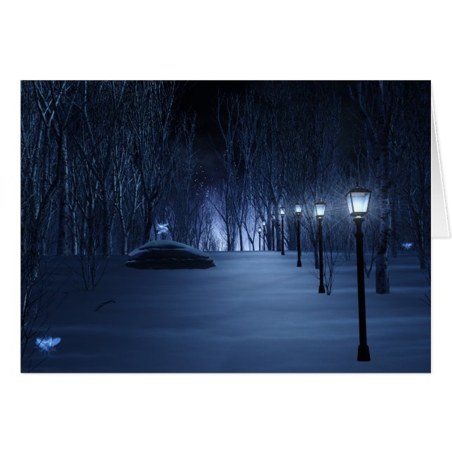 Foolens ljuskort hälsningskort (Framsidan Horizontal)