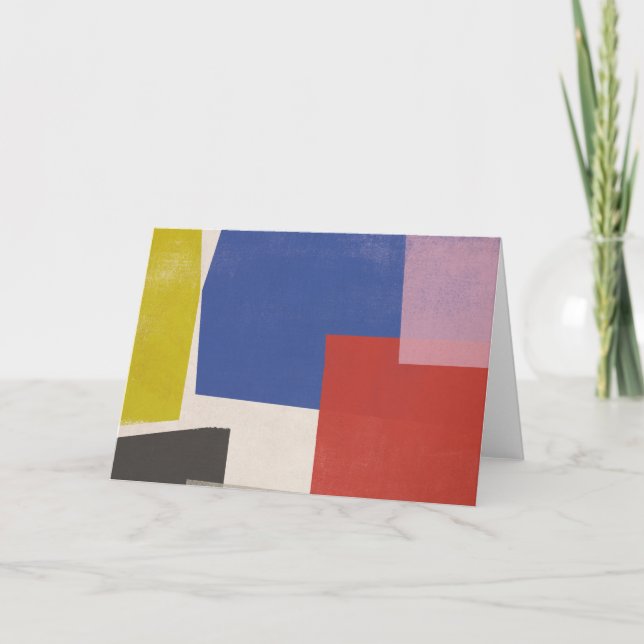 Foolskap - moderna färgblock kort (Framsida)