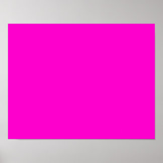 FOOOCC SHOCK ROSA SOLID BAKGRUND FÄRG-MALL POSTER
