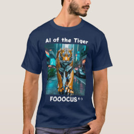 Fooocus - AI of the tiger. Robo. Concrete jungle T Shirt