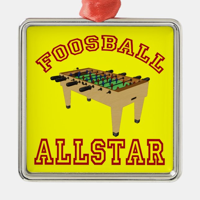 Foosball Allstar Julgransprydnad Metall (Framsidan)