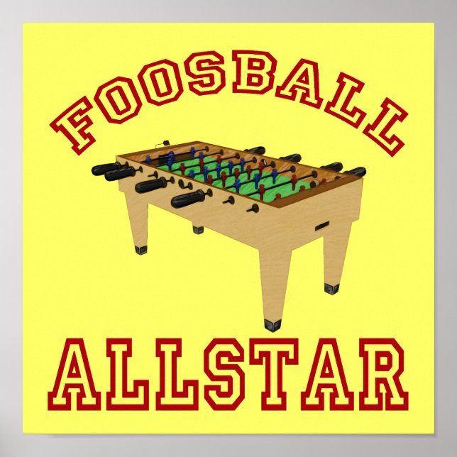 Foosball Allstar Poster (Framsidan)
