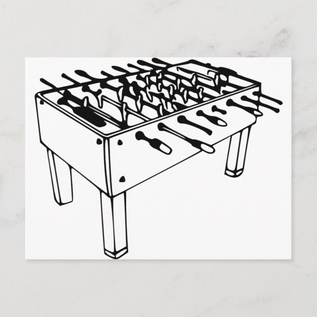 Foosball - Bord-fotboll Vykort (Framsida)