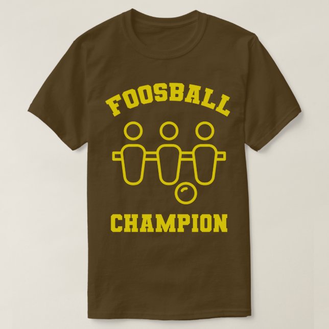 Foosball Champion T Shirt (Design framsida)