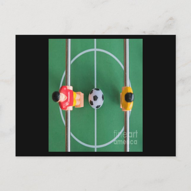 Foosball Football Table Game Vykort (Framsida)