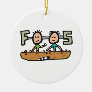 Foosball Julgransprydnad Keramik