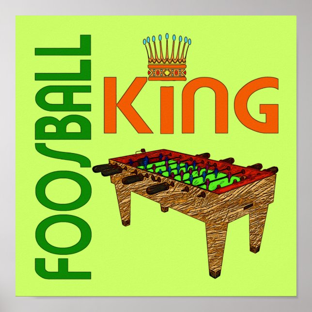 Foosball Kung Poster (Framsidan)