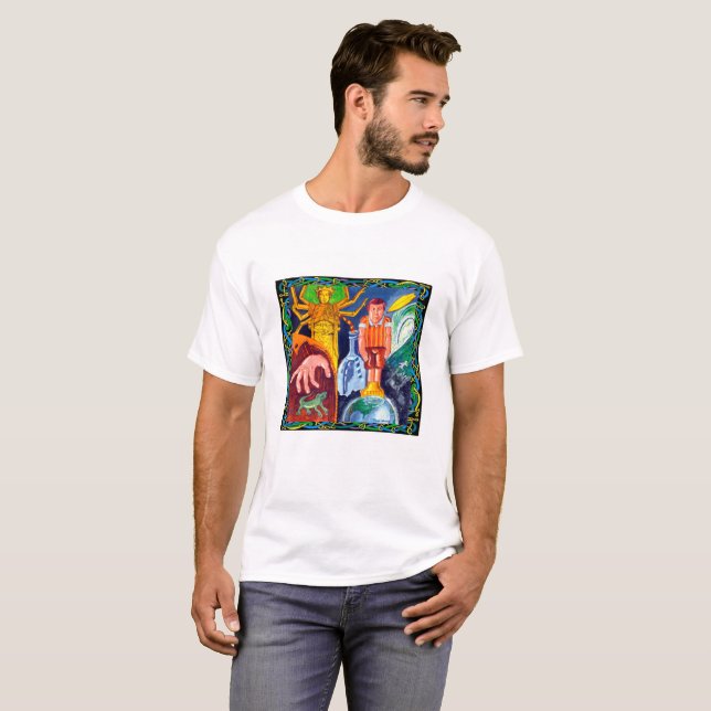 Foosball manT-tröja Tee Shirt (Hel framsida)