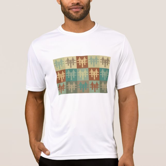 Foosball popkonst t-shirt (Framsida)