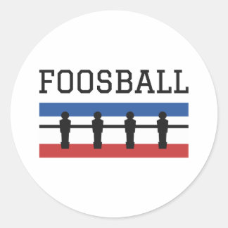 Foosball Retro Runt Klistermärke
