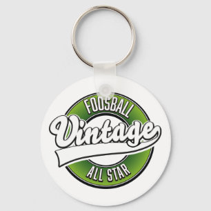 Foosball-vintage med alla stjärnor logotyp nyckelring