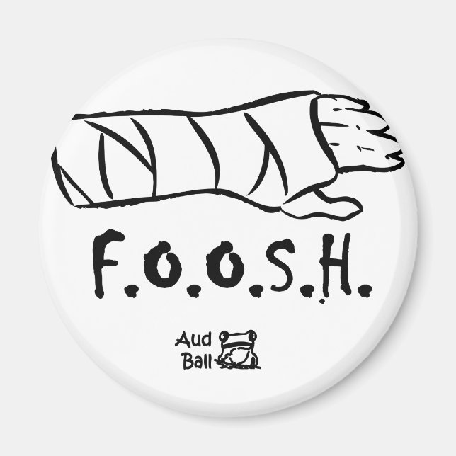 FOOSH = bortföll på utsträckt hand Magnet (Framsidan)