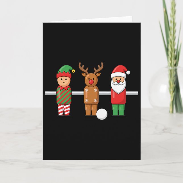 Foosll jul tomte renar jultomte trio bord Foo Kort (Framsida)
