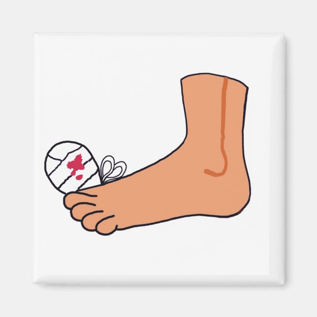 Foot-2 Bruten Toe Magnet (Framsidan)
