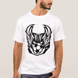 foot aile logo wings football soccer 705 t shirt