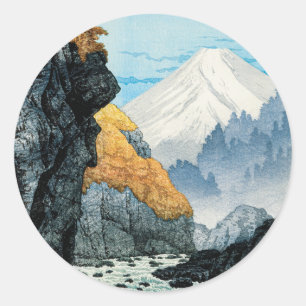 Foot av Mount Ashitaka (1932) av Hiroaki Takahashi Runt Klistermärke