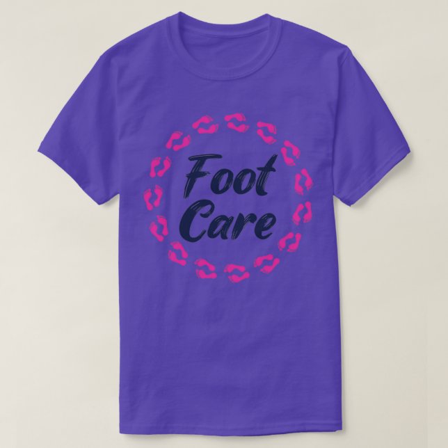 Foot Care Pedicure Podiatrist Nail Salon Gift T Shirt (Design framsida)