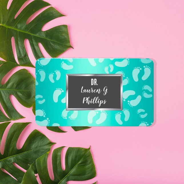 👣 Foot Care Podiatrist Visitkort (Foot Care Card)