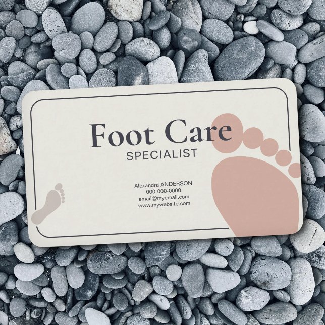 Foot Care Specialist Visitkort (Foot Care Specialist Business Card)