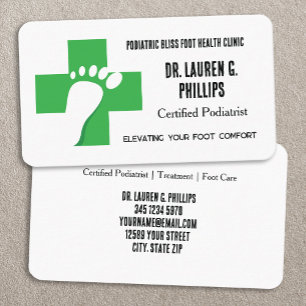 Foot Care Specialist Visitkort