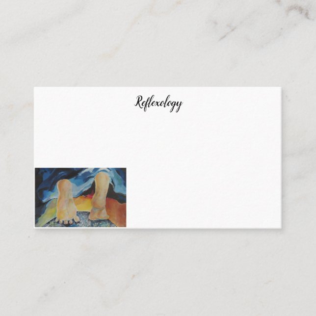 Foot Hälsa Relex Maureen Girard EArth Visitkort (Framsida)
