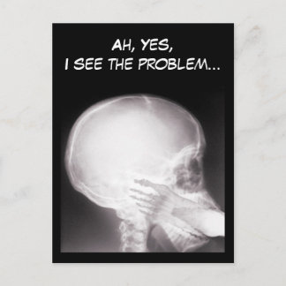 Foot i munnen X-Ray Vykort